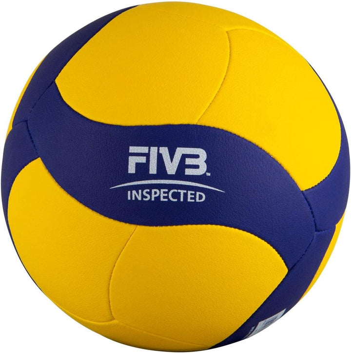 MIKASA W345W Volleyball, Blau/Gelb Blau/Gelb, 5