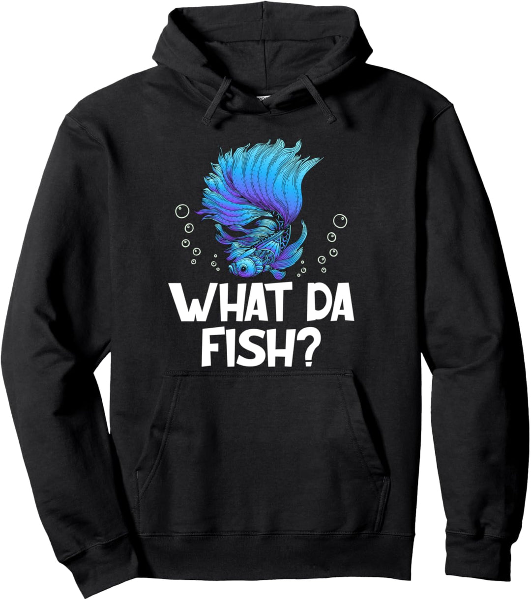 What da Fish Was zum Fisch, Angler Aquarianer Pullover Hoodie
