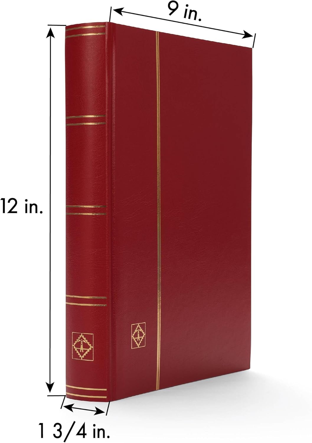 Leuchtturm Briefmarken-Sammel-Album, Einsteckbuch Premium, DIN A4, 64 Schwarze Seiten, wattierter Le