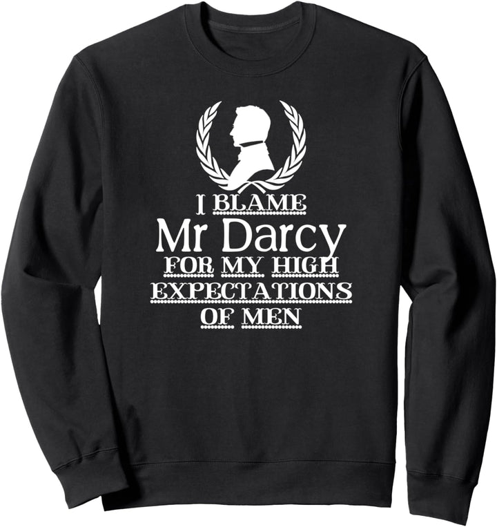Jane Austen Mr. Darcy Quotes Pride &amp; Prejudice Book Club Sweatshirt