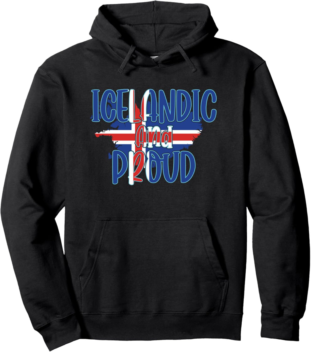 Isländisch und Stolz - Island Flagge Stolz Pullover Hoodie