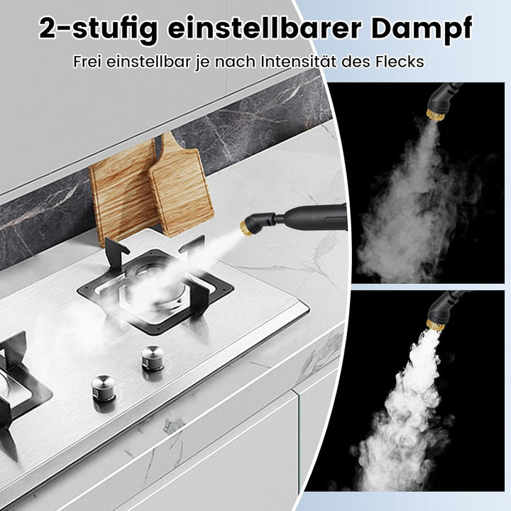 COSTWAY Dampfreiniger 1500W, Dampfdruck: 3 bar, Aufheizzeit: 15s, Temperatur: bis zu 180℃, Tank: 100