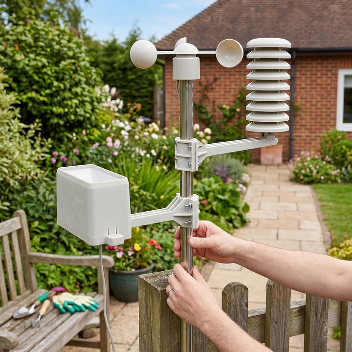 Windbecher, 3 Becher Windmessdetektor, Windgeschwindigkeitssensor-Anemometer mit RJ11-Anschluss, WH2