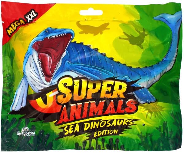 Generisch DeAgostini Super Animals Figur - Sea Dinosaurs Edition - Sammelfigur Sea Dino - 3 Tüten