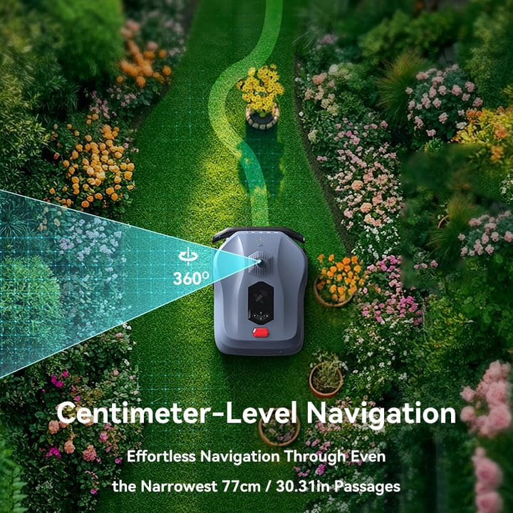 Neomow X SE Mähroboter ohne Begrenzungskabel, bis 3000㎡, 3D LiDAR SLAM+Vision Fusion Kartierung, Kei