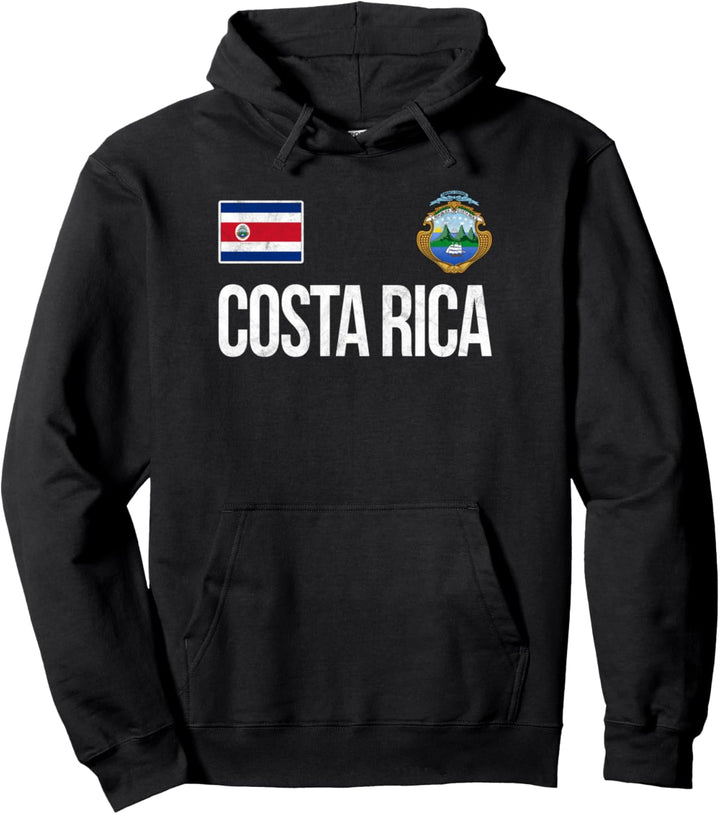Costa Rica Costa Ricanische Flagge Pullover Hoodie
