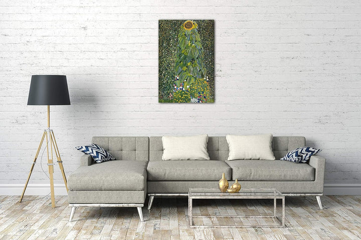 Leinwand (60x80cm): Gustav Klimt - Die Sonnenblume (1907) 60x80 cm, 60x80 cm