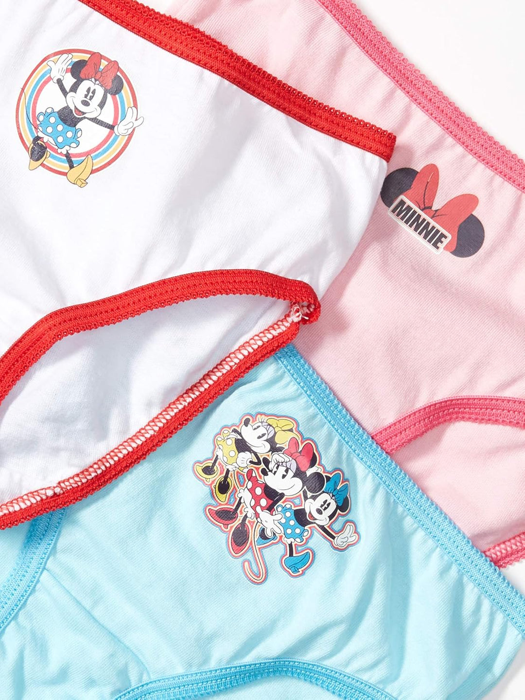 Disney Mädchen Slip (10er Pack) 4 10er-pack, 100 % Gekämmte Baumwolle mit Punktemuster, 4 10er-pack,