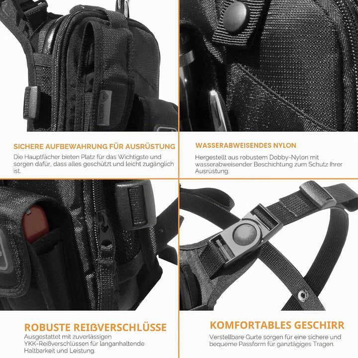 Hazard 4 (CVT-RG-LODR-BLK) Covert Loader RG(TM) Multi-Konfiguration Kleinpack-System, schwarz