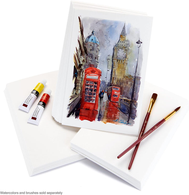 Bienenpapier, 15,2 x 22,9 cm, Aquarellpapier, 63,5 kg, 50 Blatt 6-inch x 9-inch, 50 Sheet Pack, 6-in