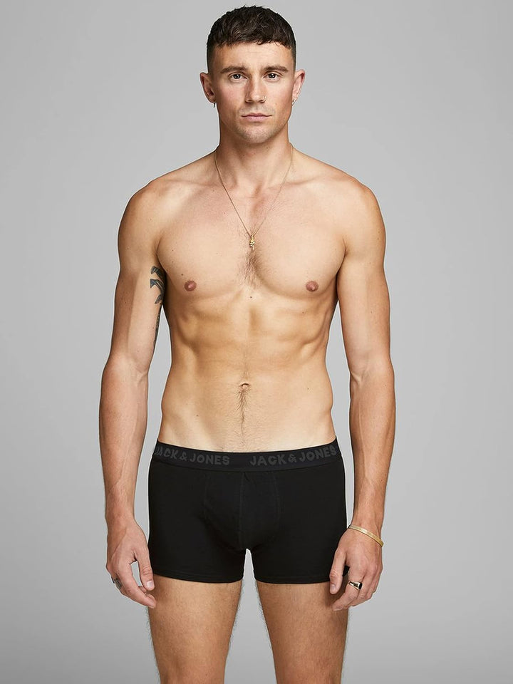 JACK &amp; JONES JACHUEY Trunks 7 Pack NOOS M 7x Schwarz (Logoprint: Pirate Black), M 7x Schwarz (Logopr