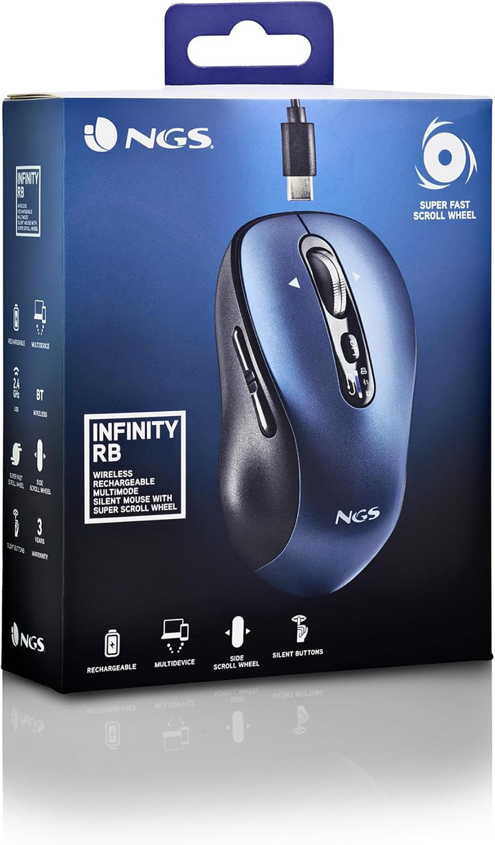 Ngs Infinity-rb Wireless Mouse One Size Modern bunt, Modern bunt