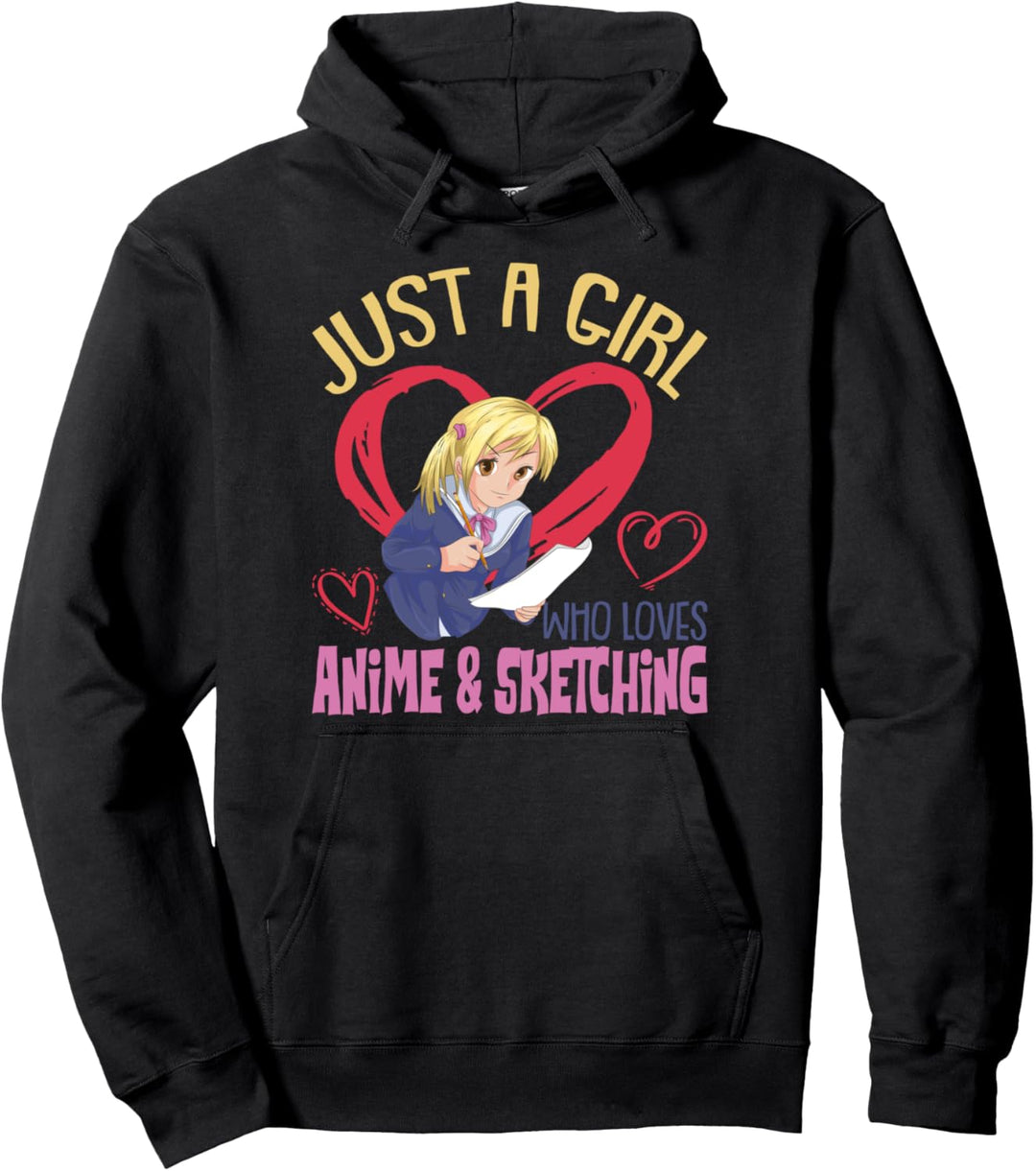 Kawaii Manga Zeichnen Japan Otaku Anime Mädchen Pullover Hoodie