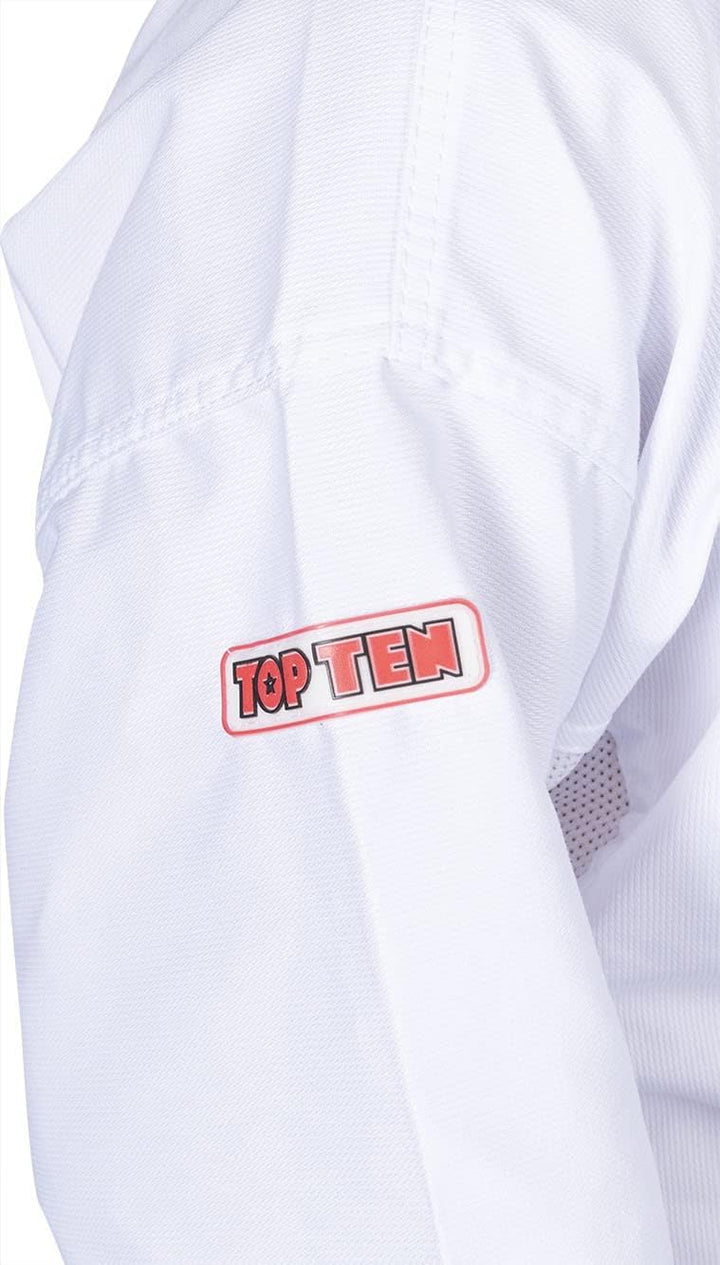 TOP TEN Taekwond-Do Dobok „De-Luxe“ (ITF Approved) 190 cm Weiss, 190 cm Weiss