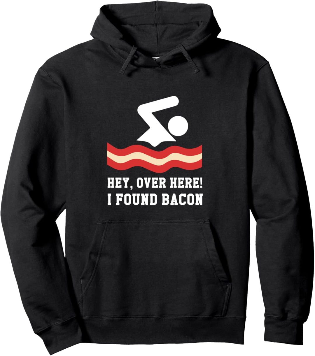 Lustige I Found Speck, Speck Schwimmen Geek Pullover Hoodie