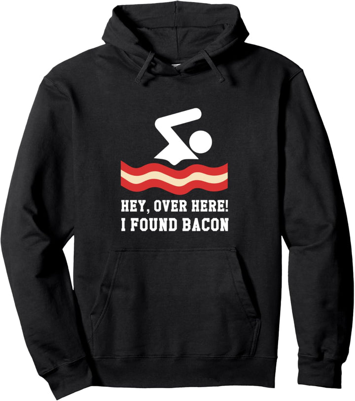 Lustige I Found Speck, Speck Schwimmen Geek Pullover Hoodie