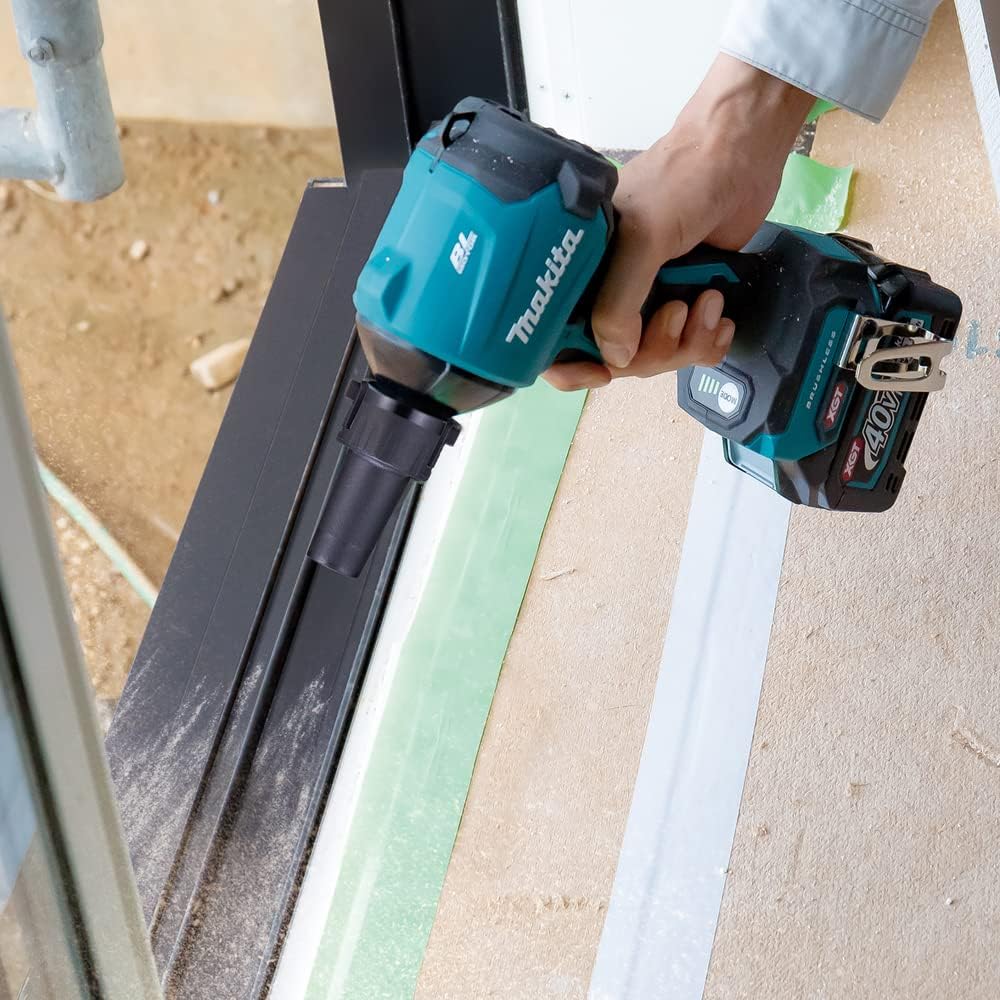Makita Staubbläser, 40 V, Max Li-Ion, 2 Ah, (1 Akku) – AS001GA101, Petrol