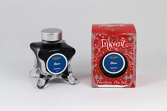 Diamine Tintenglas Storm Red Inkvender Shimmer Ink 50ml
