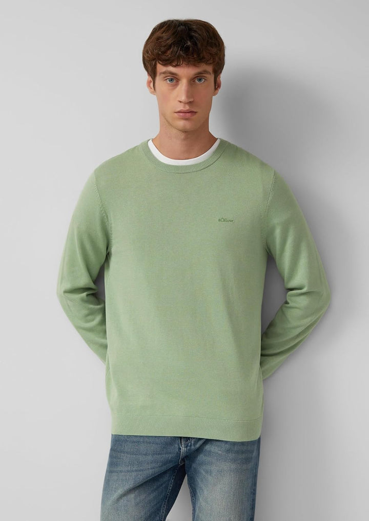 s.Oliver Herren 2143173 Pullover XXL Grün, XXL Gr&amp;