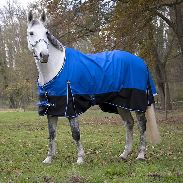 Equi-Theme Stalldecke TYREX 1200D AISANCE blau/schwarz blau/schwarz 150cm, blau/schwarz 150cm