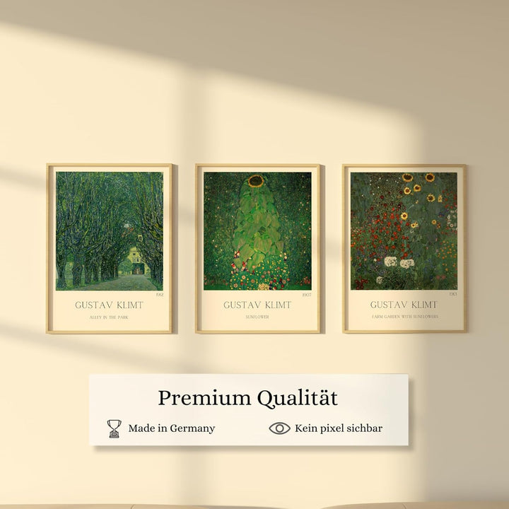 ZoeyAustin® 3 Doppelseitiges Kunstdruck Poster Set, Ohne Rahmen, DIN A3 (30cm x 42cm), Stilvolles Wa