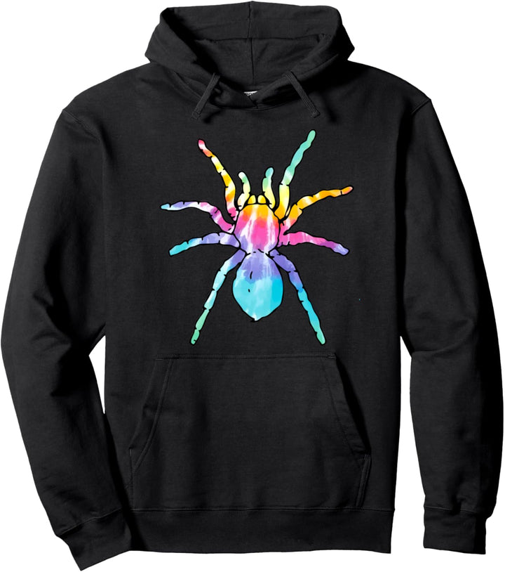 Bunte Krawatte Farbstoff Tarantel Cute Spinne Pullover Hoodie