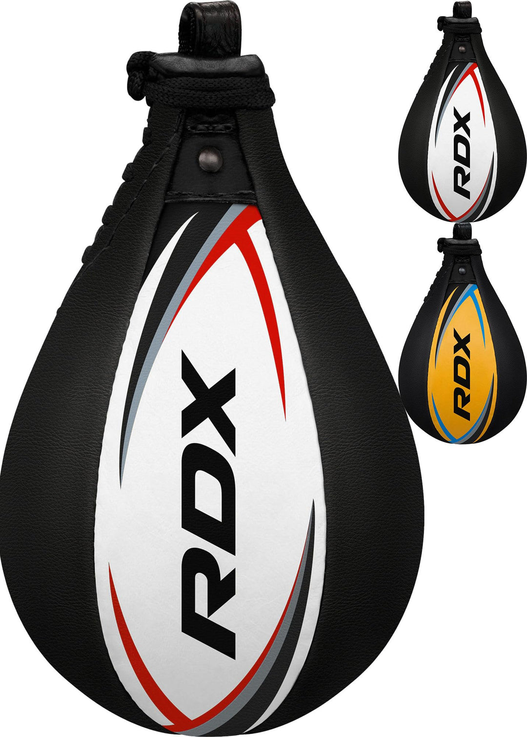 RDX Boxbirne Erwachsene Leder Set, Speedball Hängend Mit Halterung, Profi Punchingball Boxing Speed