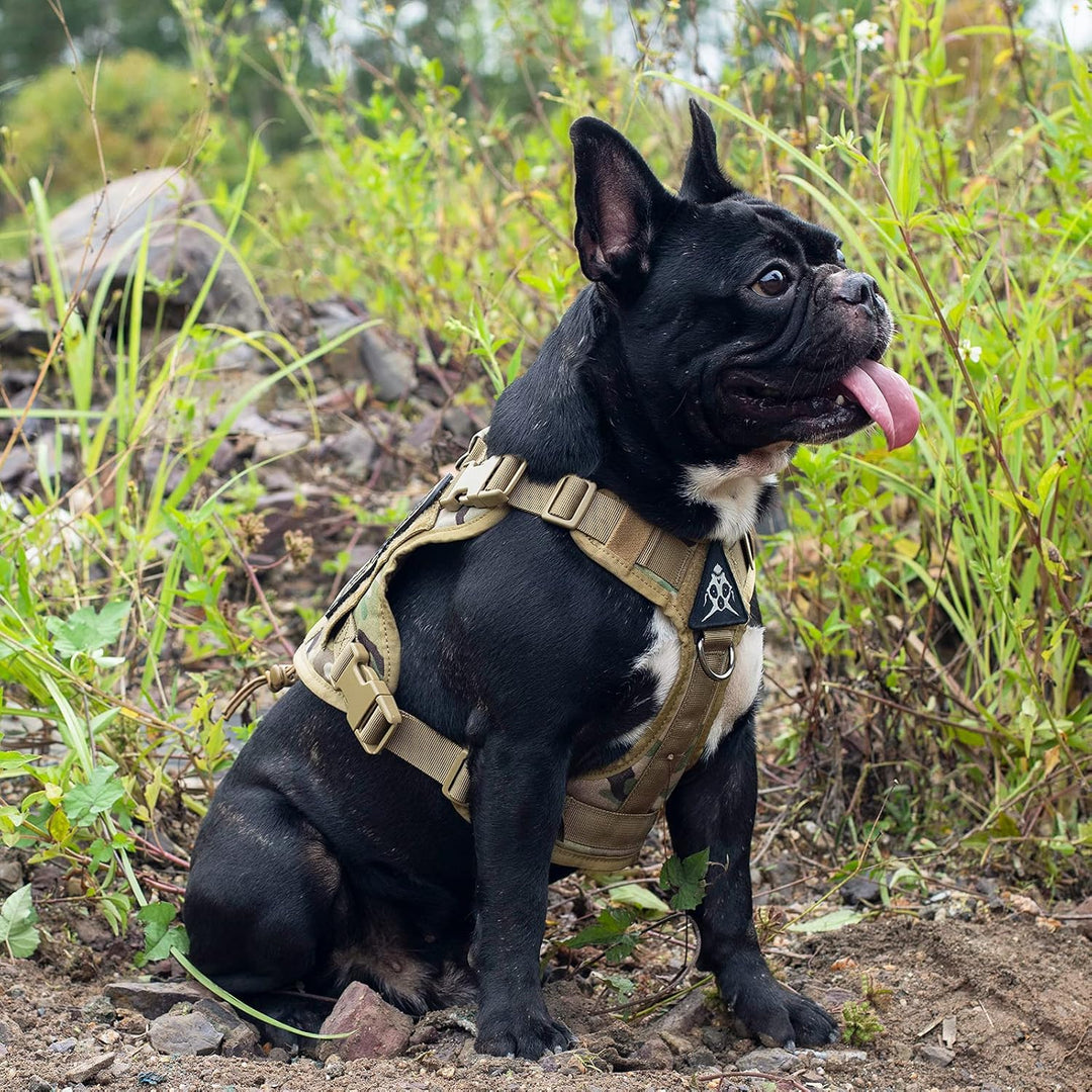 OneTigris Hundegeschirr, FIRE WATCHER Taktische Geschirr Sicherheitsgeschirr Hunde Hundeweste mit 1