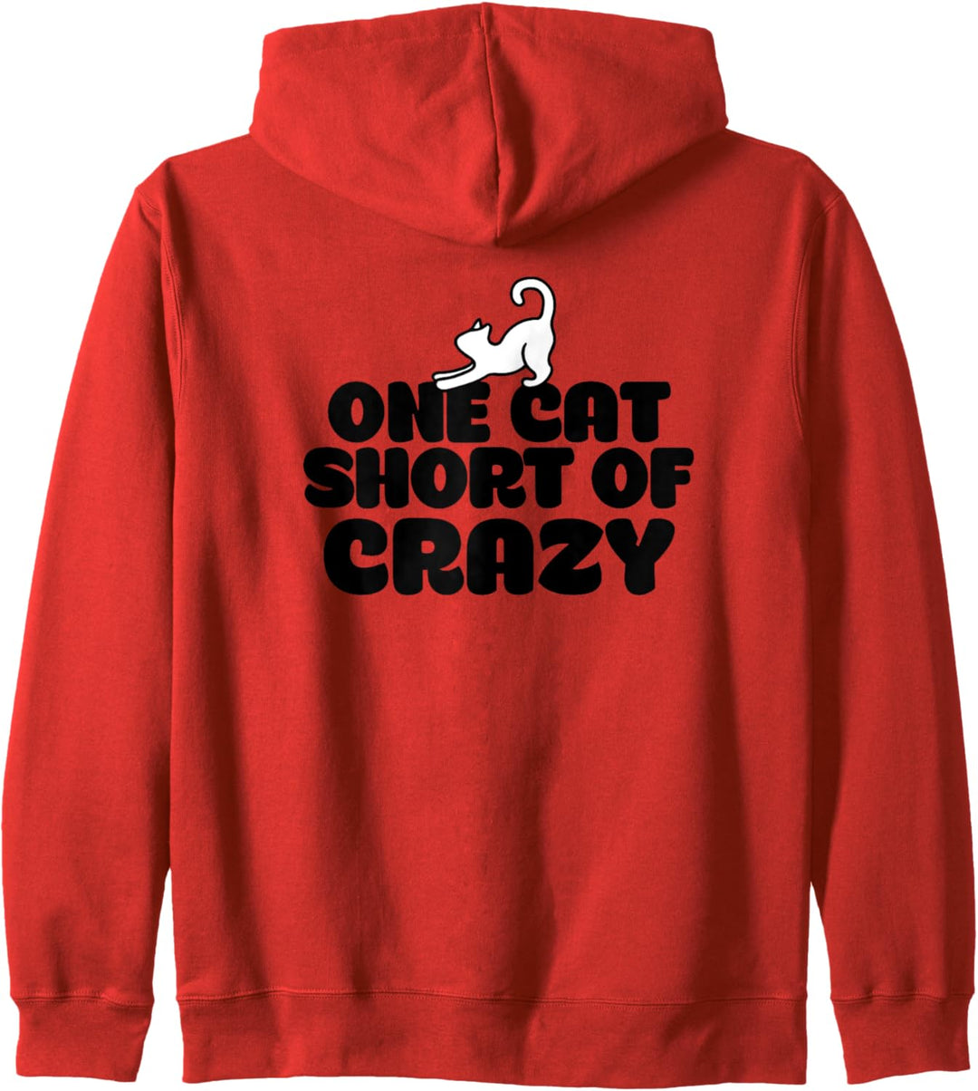 One cat short of crazy Kapuzenjacke