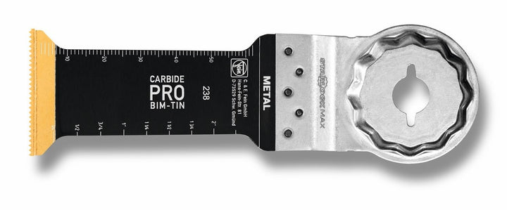 FEIN E-Cut Carbide Pro Sägeblatt , Ve. 3 St., Breite 32 mm, Länge 75 mm, Aufnahme Starlock Max, TiN-