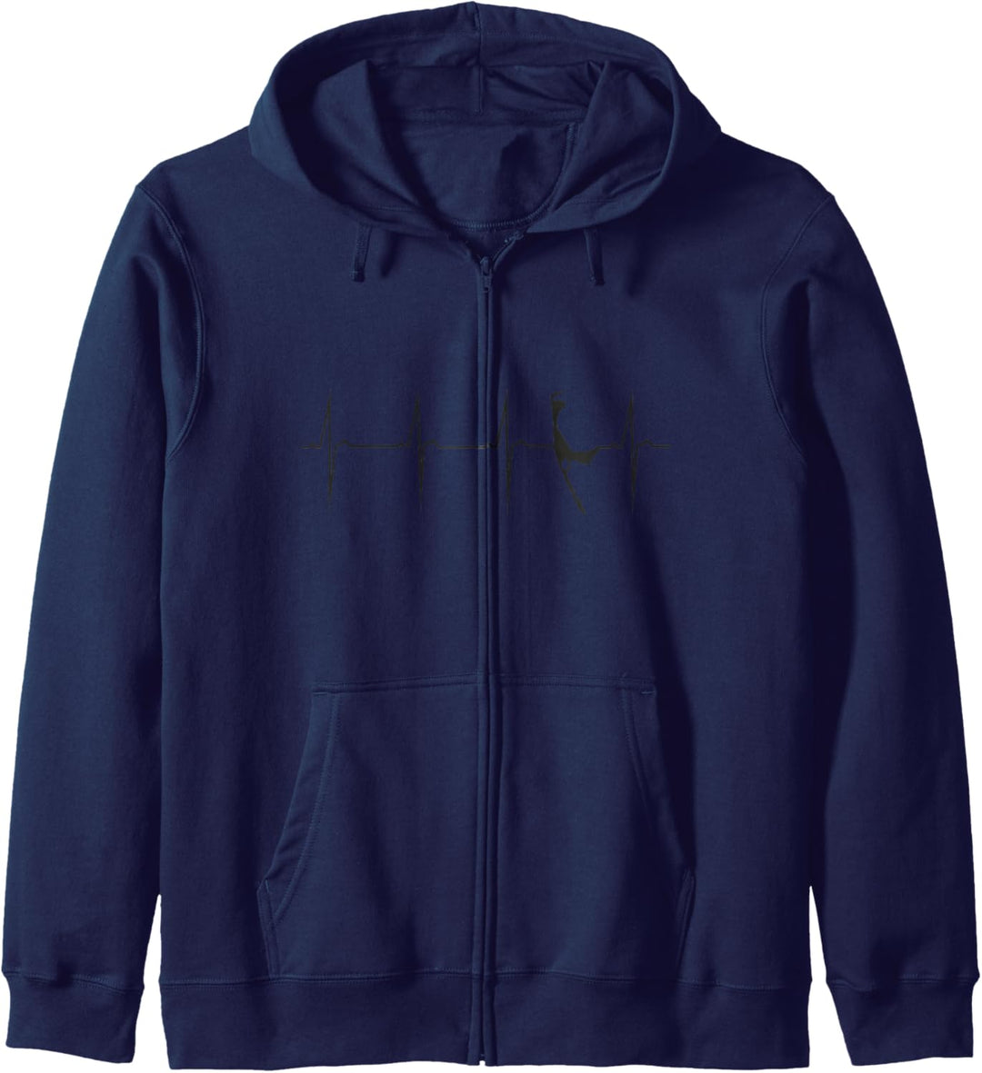 Herzschlag, Herzfrequenz, Herzkurve, Puls, Liebe Sylt Umriss Kapuzenjacke