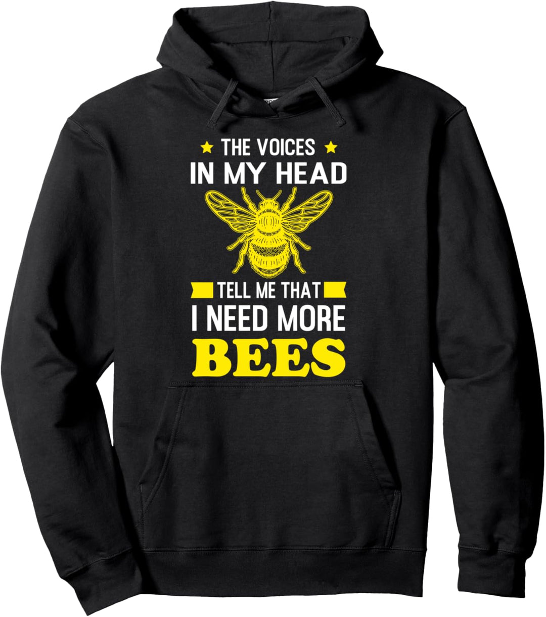 Die Stimmen in meinem Kopf Ich brauche mehr Bienen Imker Pullover Hoodie