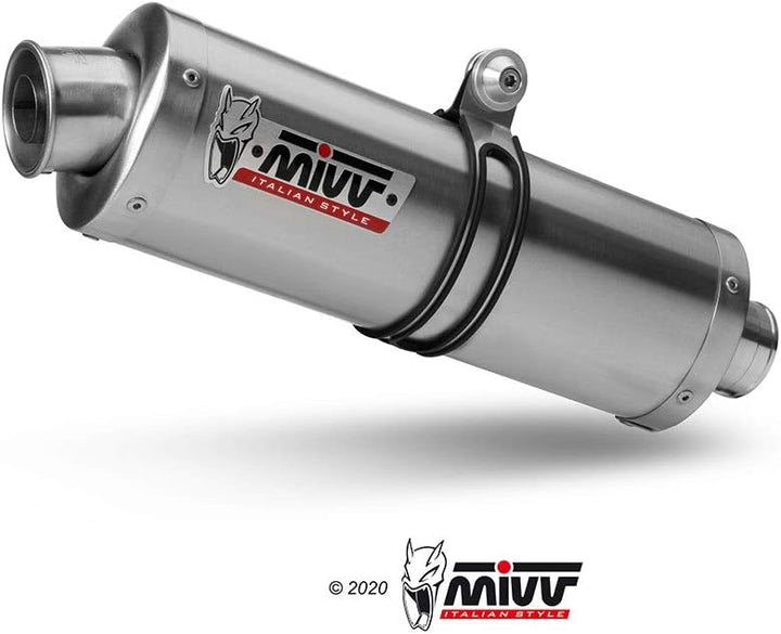 Mivv S.003.LX1 SUZUKI GSF 600 BANDIT 1995/2004 SLIP-ON AUSPUFF OVAL EDELSTAHL