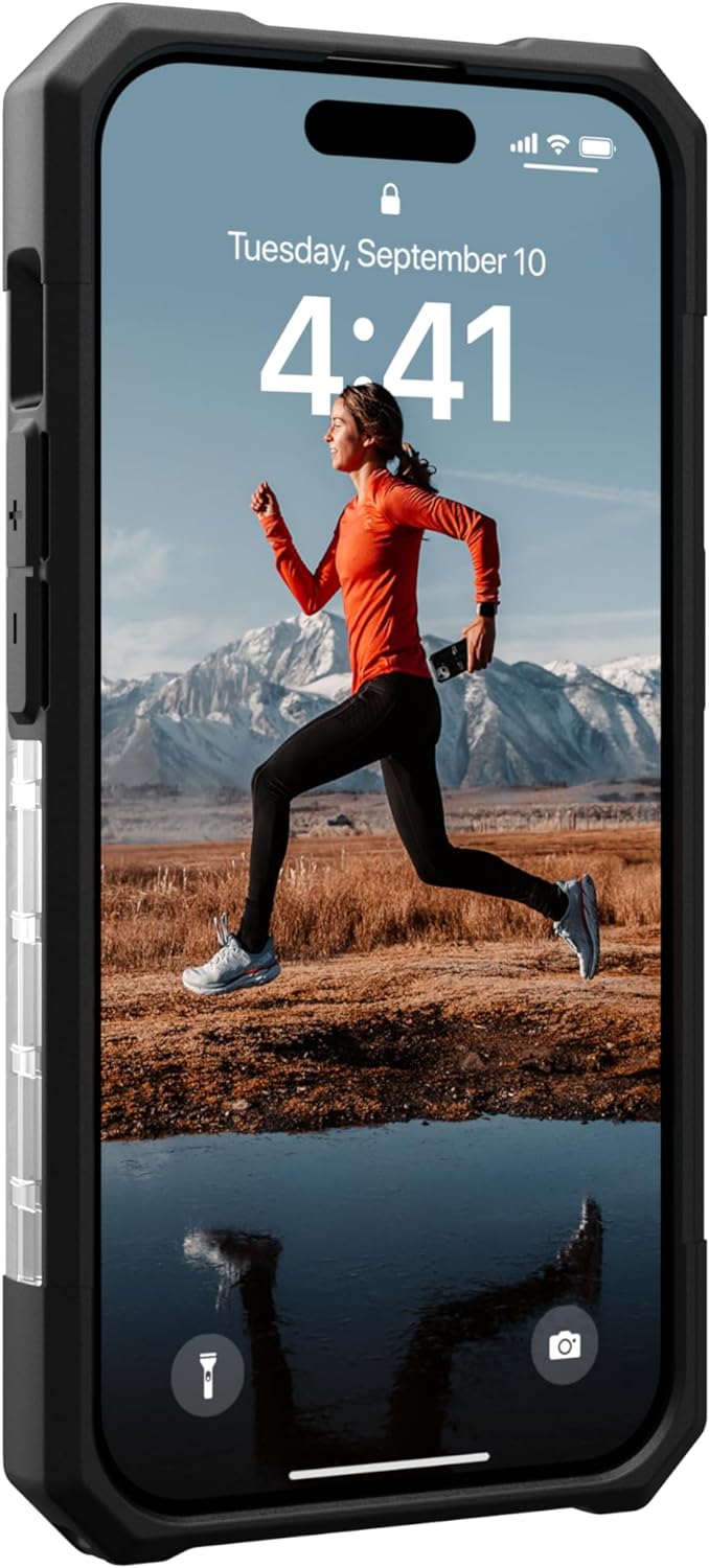 URBAN ARMOR GEAR Plasma Hülle kompatibel mit Apple iPhone 15 Pro [Wireless Charging kompatibles Cove