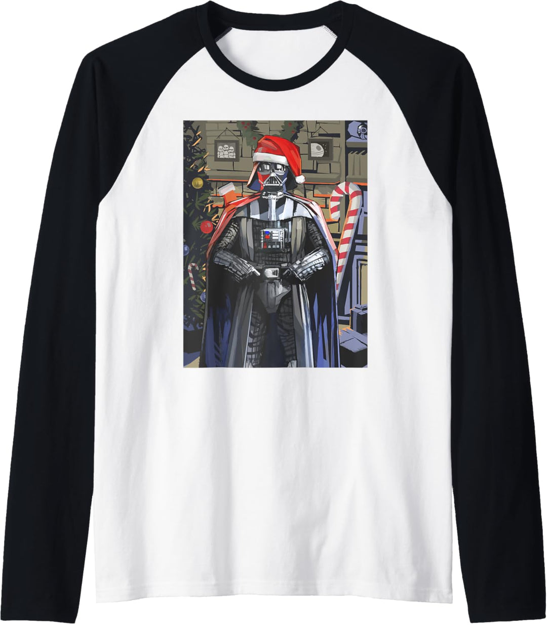 Star Wars Christmas Darth Vader Seasons Greetings Poster Raglan