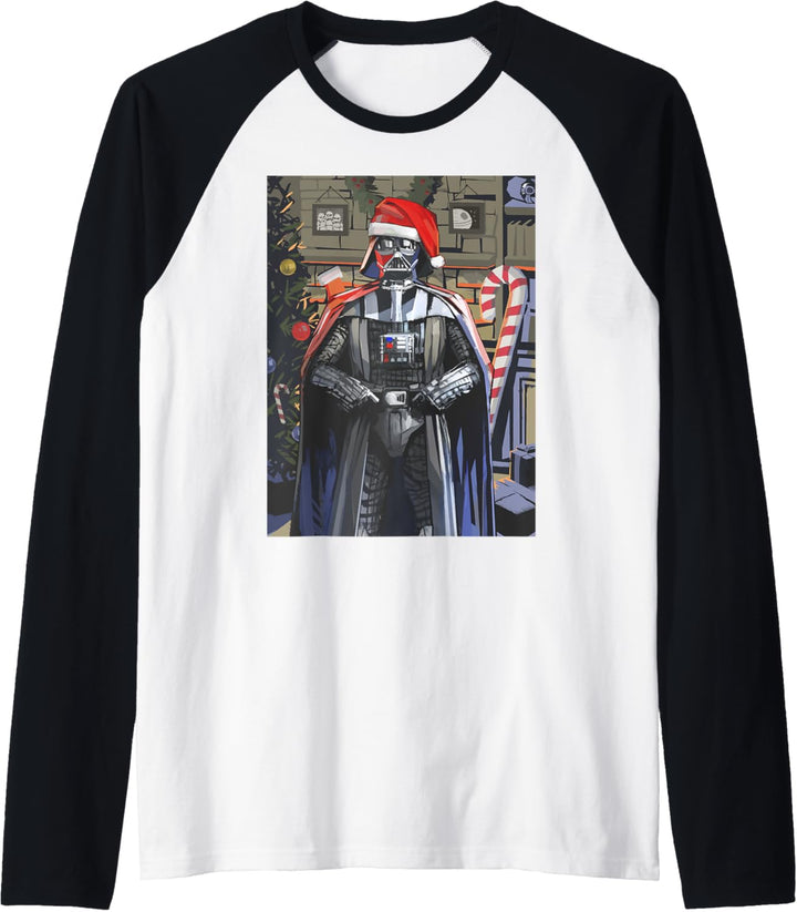 Star Wars Christmas Darth Vader Seasons Greetings Poster Raglan