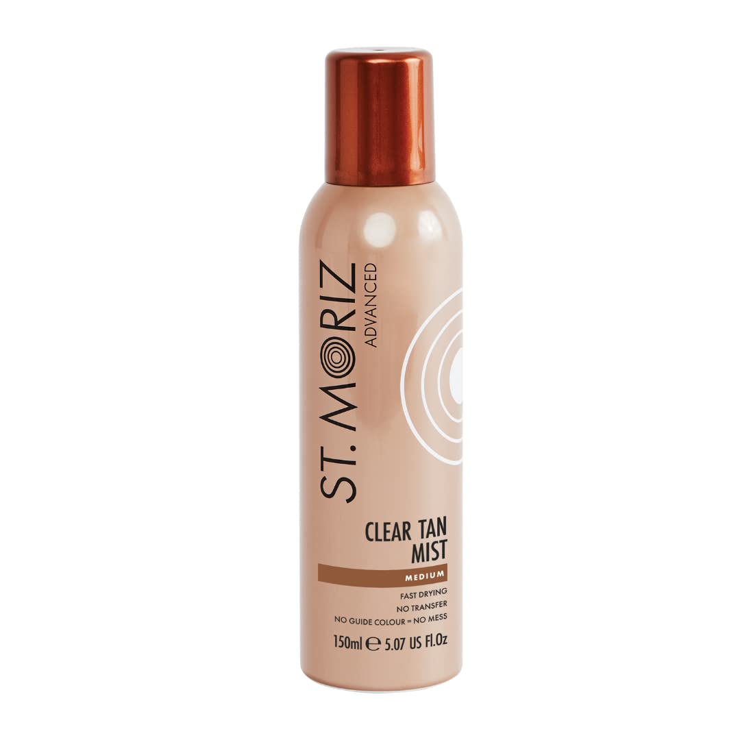 St Moriz Advanced Spray Tan in der Dose, schnell trocknend Vegan Fake Tan, mittel (150ml)