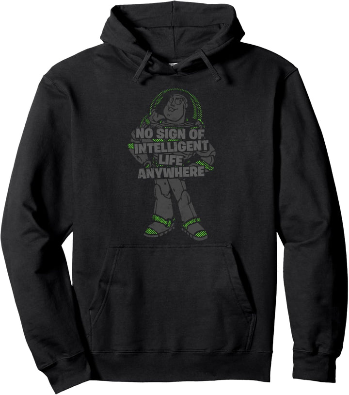 Disney Pixar Toy Story Buzz Lightyear No Sign Text Pullover Hoodie