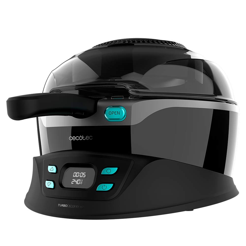 Cecotec 3,5 L TurboCecoFry 4D Gesunde Heissluftfritteuse. 1350 W, Diät, 8 Programme, einstellbare Ze