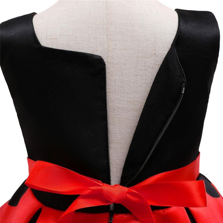 Lito Angels Marienkäfer Ladybug Kleid Kostüm Verkleidung Kleinkind Mädchen Grösse 2-11 Jahre Rot (mi