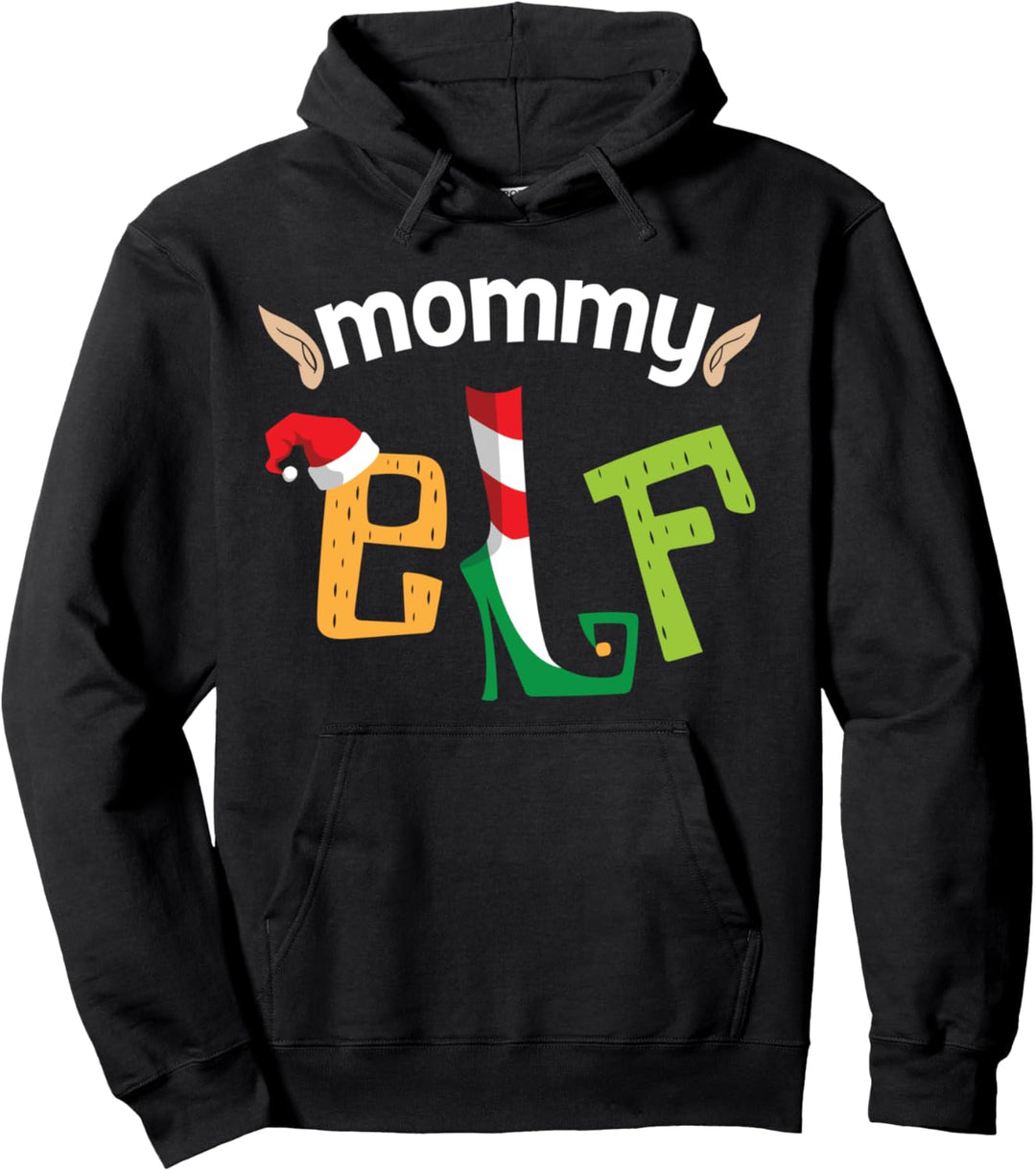 Mommy Elf Family Christmas Mutter Weihnachtself Weihnachten Pullover Hoodie