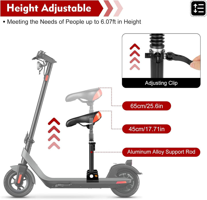 Sattel Scooter Sitz, Elektroroller Sitz Elektrischer Skateboard Sattel Federn Stossdämpfender, Zubeh
