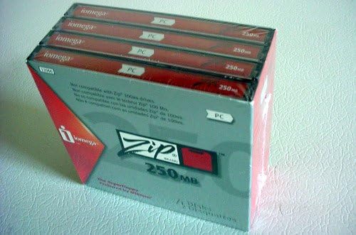 COMP4U Iomega PC-Formatted 250 MB Zip Disks 4-Pack, SKU 11066