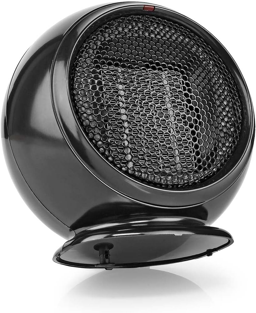NEDIS HTFA15BK Keramik-PTC-Heizlüfter 500 W 1 Heizmodus Verstellbares Thermostat Überhitzungsschutz