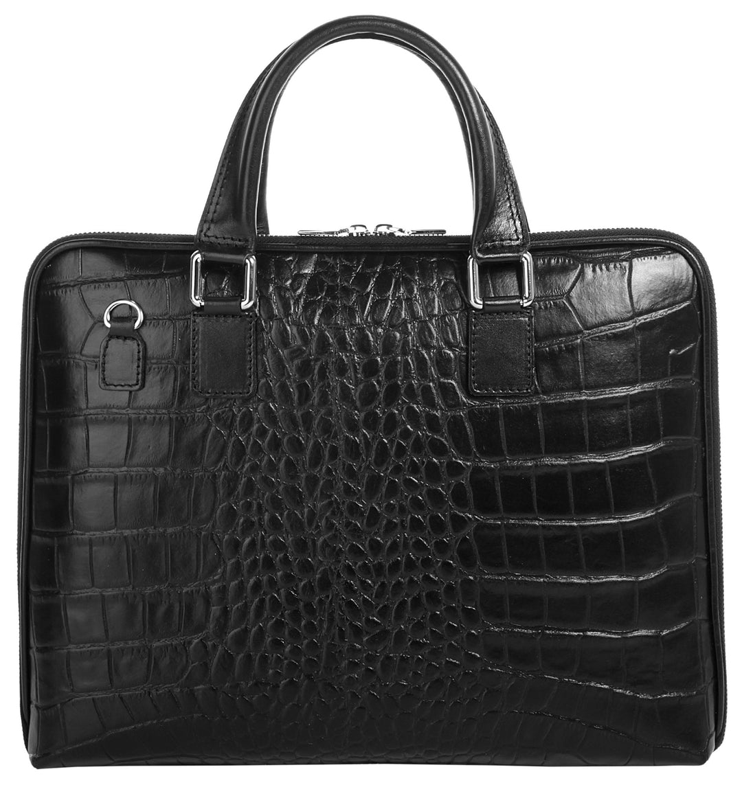 Cluty Aktentasche echt Leder schwarz Damen - 016848