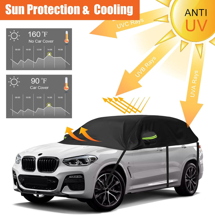 Halbe Autoabdeckung Ersatz für BMW X3 E83 F25 G01 2004-2024, Softtop Dachschutz Autoabdeckung Wasser