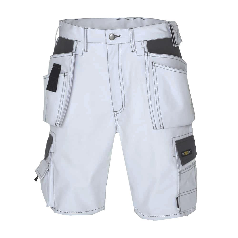 teXXor 4347-54 Arbeits-Short "Bermuda", Grösse 54, Weiss