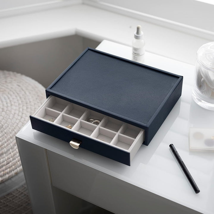 Stackers Navy Pebble Classic Trinket Drawer Layer, Navy
