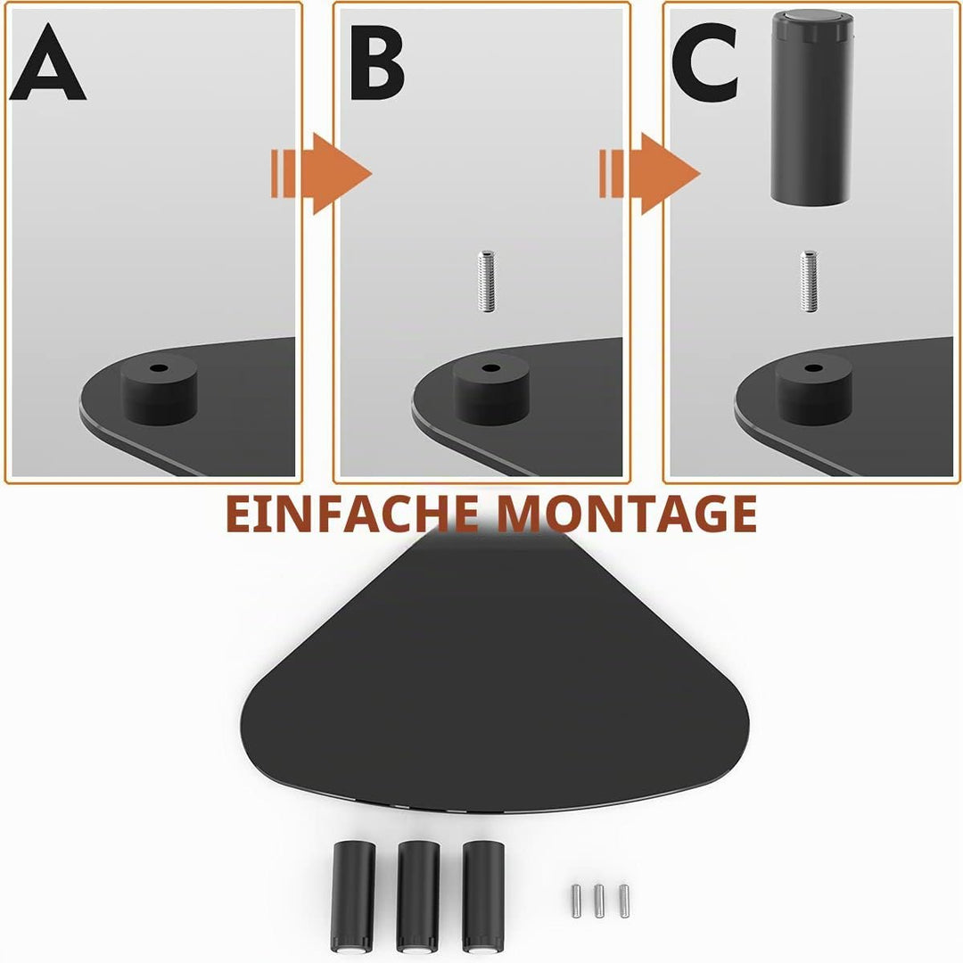 Hemudu 2 Packungen Monitor Universal Höhenverstellbar dreieckige Ständer Flachbildfernseher Ständer