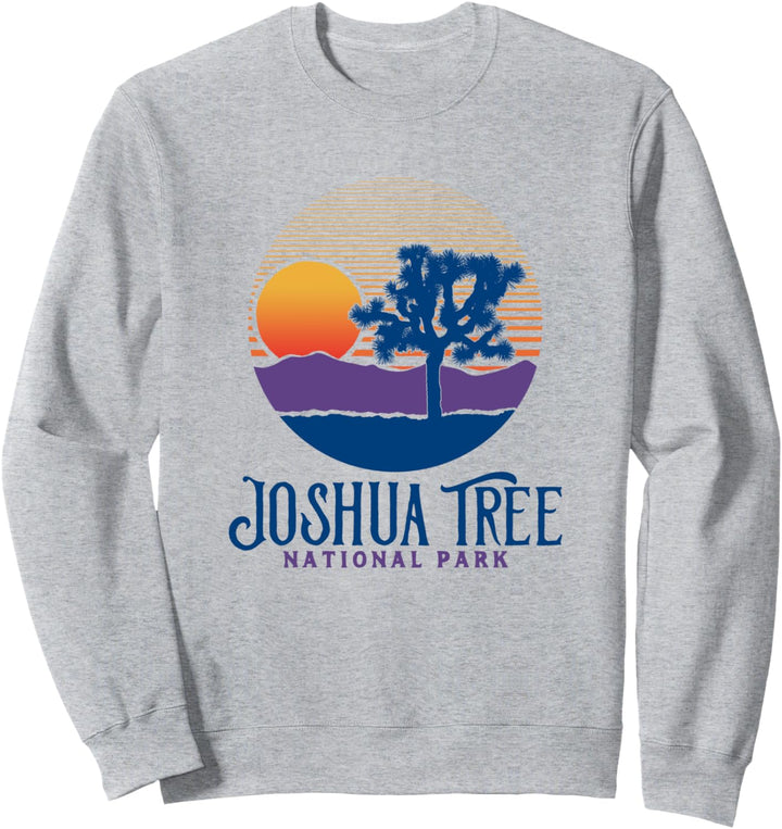 Joshua Tree National Park Vintage Artistic Sunset Mountains Sweatshirt